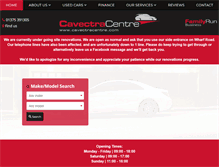 Tablet Screenshot of cavectracentre.com